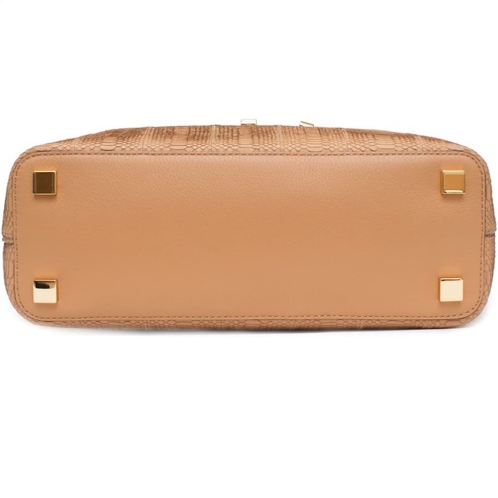 Michael Kors Collection Snake Skin Python Peanut … - image 4